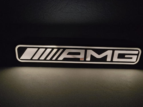 Caja de Luz 3D AMG simulación Fibra de Carbono