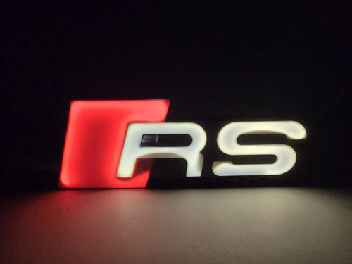 Caja de Luz 3D Audi RS Efecto Carbono