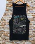 Camiseta tirantes gym Leg Day Leg45 Stiff Búlgaro negro