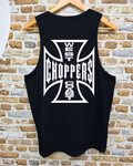 Camiseta Sin Mangas West Coast Choppers Cruz Negra - Trasera