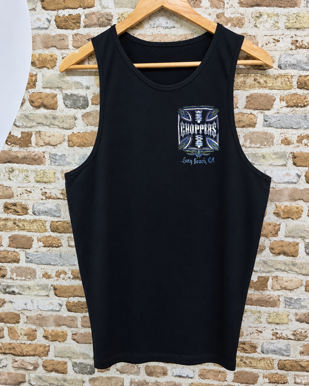 Camiseta Sin Mangas West Coast Choppers Pinstriping Long Beach - Delantera