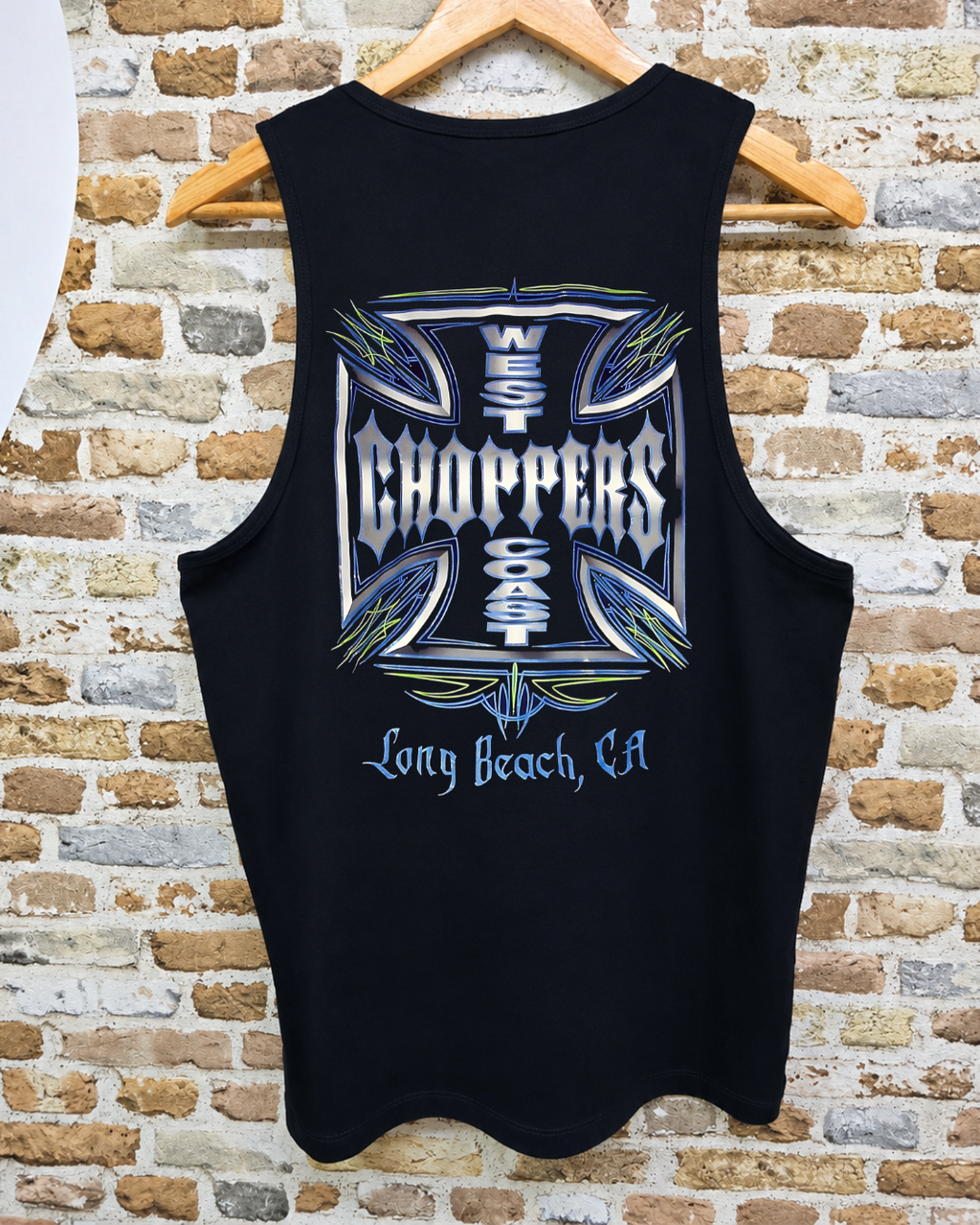Camiseta Sin Mangas West Coast Choppers Pinstriping Long Beach - Trasera