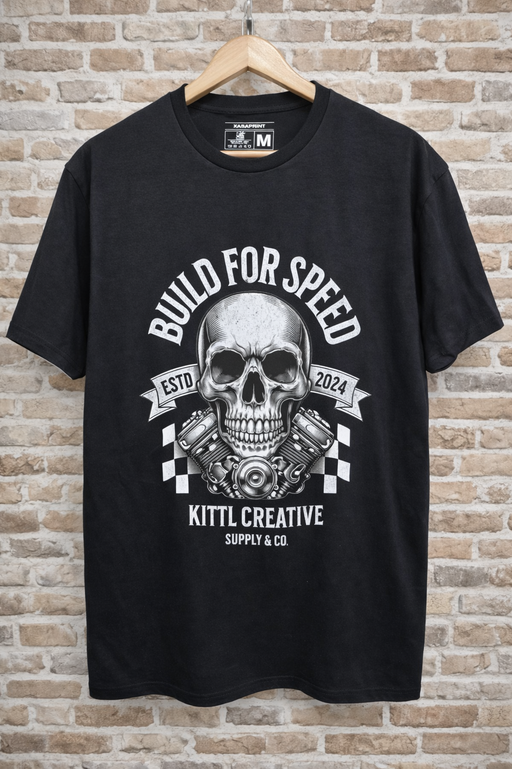 Camiseta Skull Motor Harley Davidson 100% Algodón