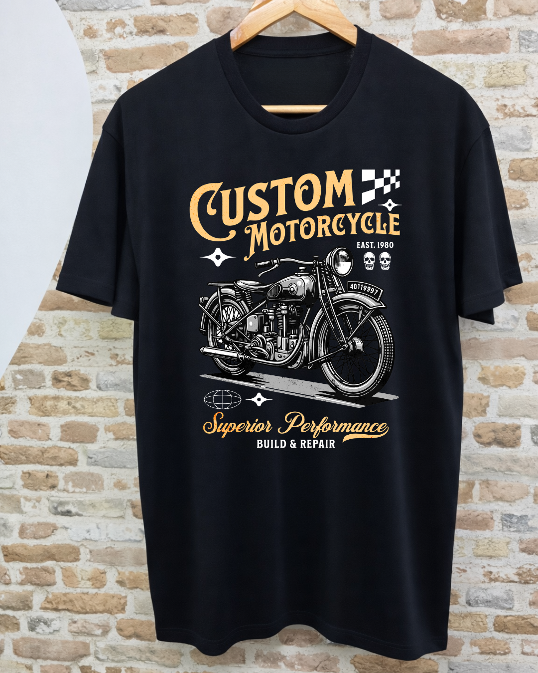Camiseta Custom Motorcycle - Superior Performance