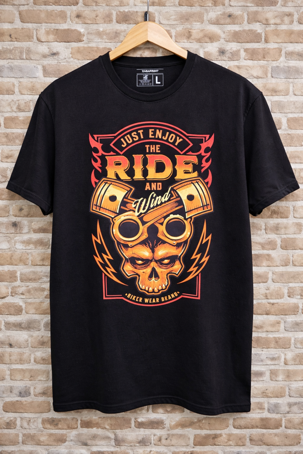 Camiseta Skull Bielas y Pistones 190g
