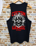 Camiseta Sin Mangas Custom Garage ESTD MMXXIV - Trasera