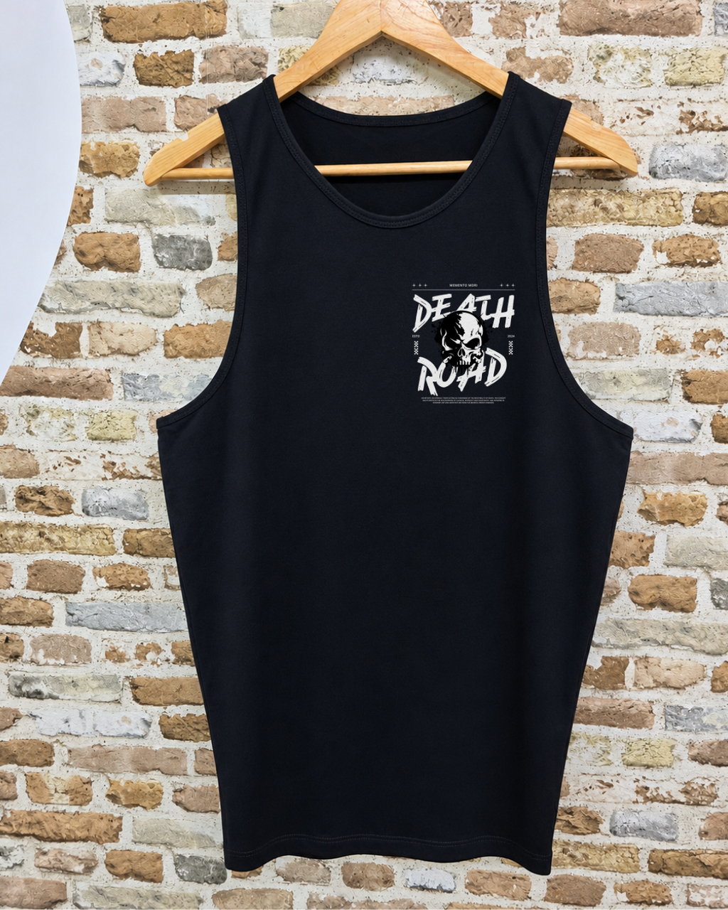 Camiseta Sin Mangas Death Road Memento Mori - Delantera