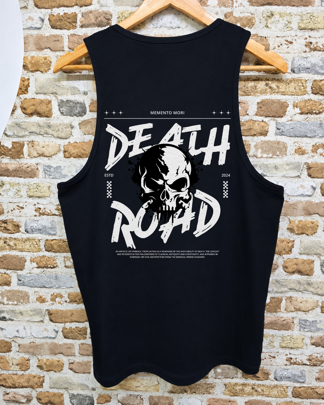 Camiseta Sin Mangas Death Road Memento Mori Calavera