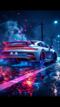 Lámina de Aluminio con diseño de PORSCHE GT3 nocturno