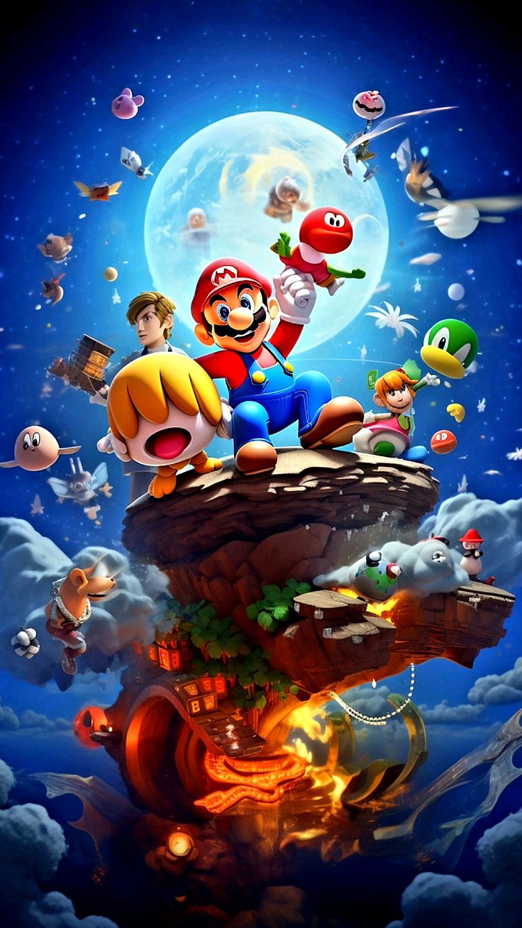 Lámina de Aluminio con diseño de Mario Bros and Company