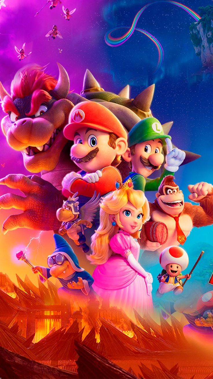 Lámina de Aluminio con diseño de Mario, Luigi, Princesa, Bowser