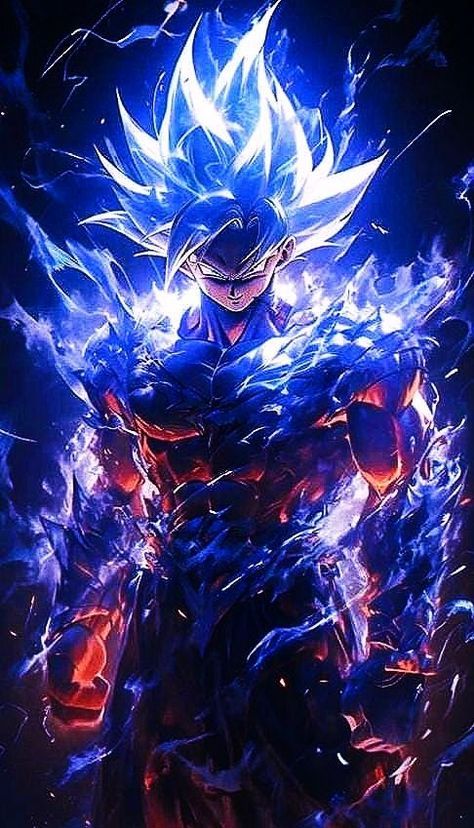 Lámina de Aluminio con diseño Goku Nivel Dios Neón