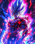 Lámina de Aluminio con diseño de Goku Super Guerrero Neón