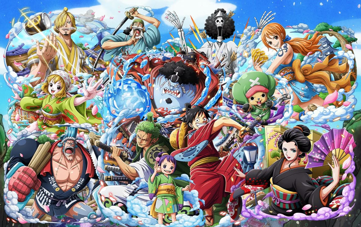 Lámina de Aluminio Personajes One Piece Imagen Divertida