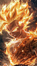 Lámina de Aluminio con diseño de Goku Super Sayán