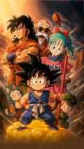 Lámina de Aluminio con varios personajes de Goku