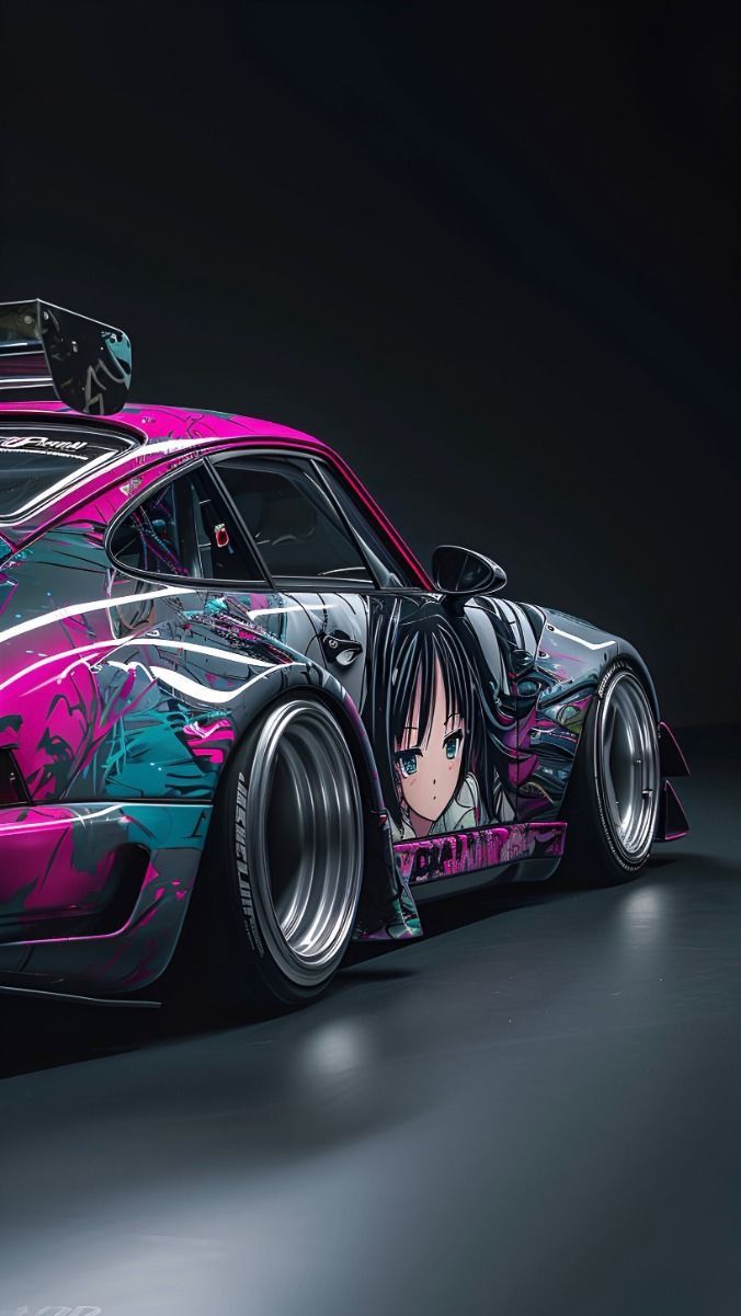 Lámina de aluminio con diseño lateral de PORSCHE GT3 JDM