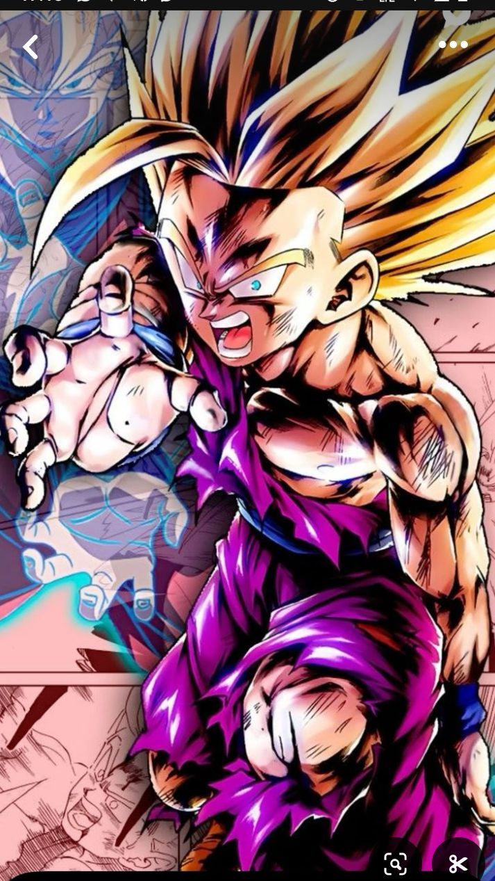 Lámina Dragon Ball - Gohan Onda Vital con Goku