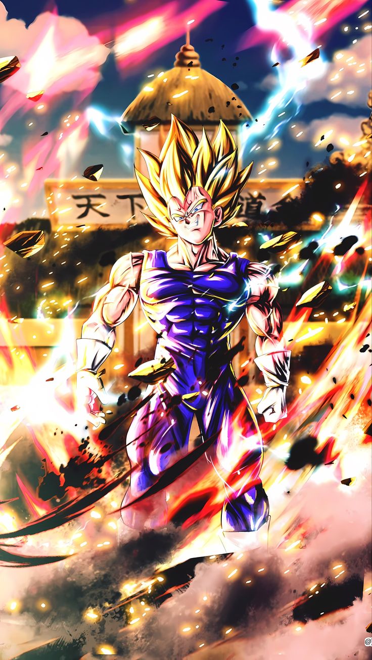 Bola del Dragón Lámina - Vegeta Majin