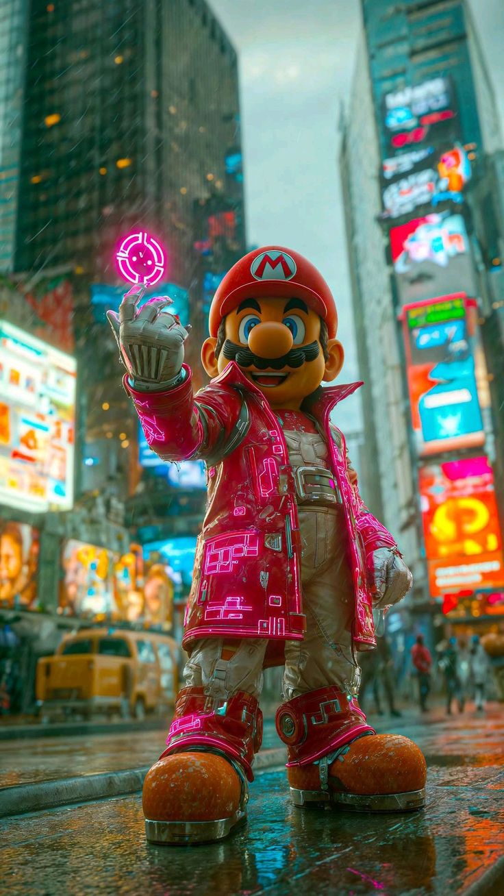 Lámina de Aluminio con diseño de Mario Bros estilo Urbano