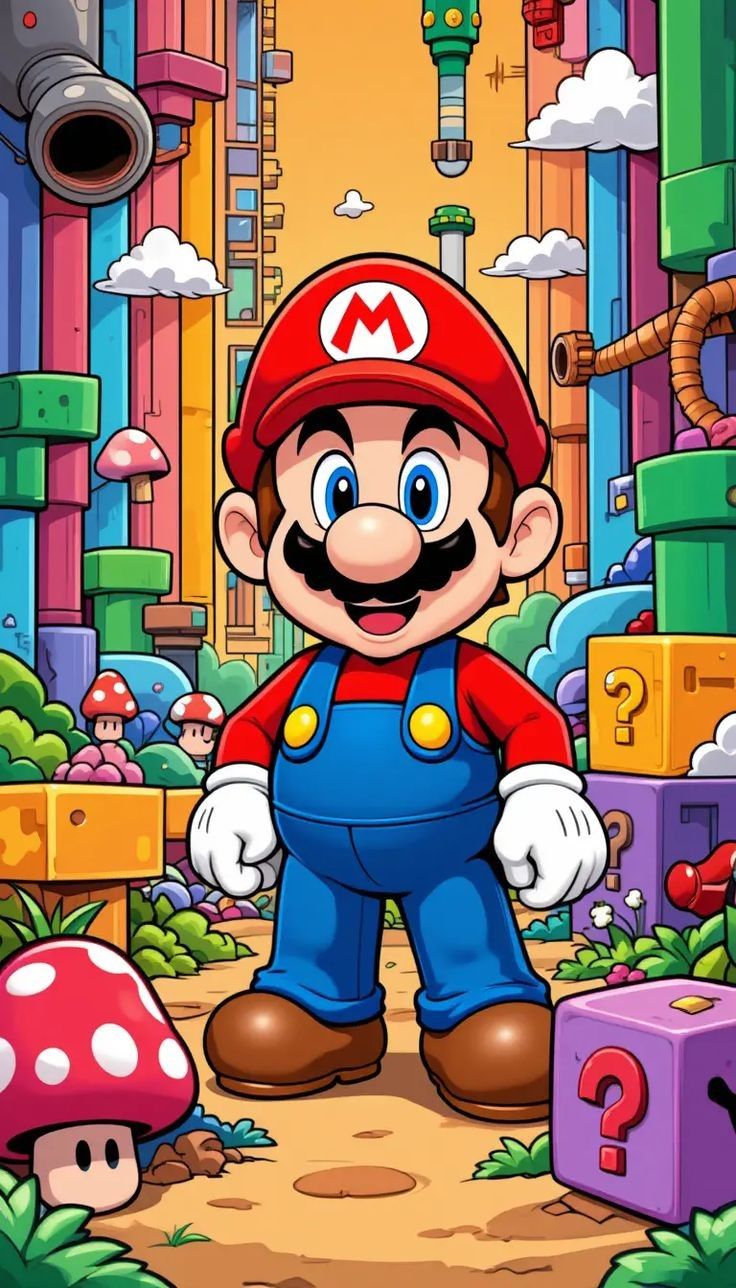 Lámina de Aluminio con diseño de Mario Bros Clásico