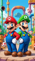 Lámina de Aluminio con diseño de Mario y Luigi