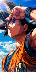 Lámina Dragon Ball - Goku Mirando al Cielo