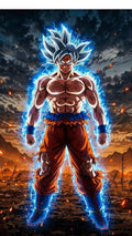 Lámina de Aluminio con diseño de Goku Dios