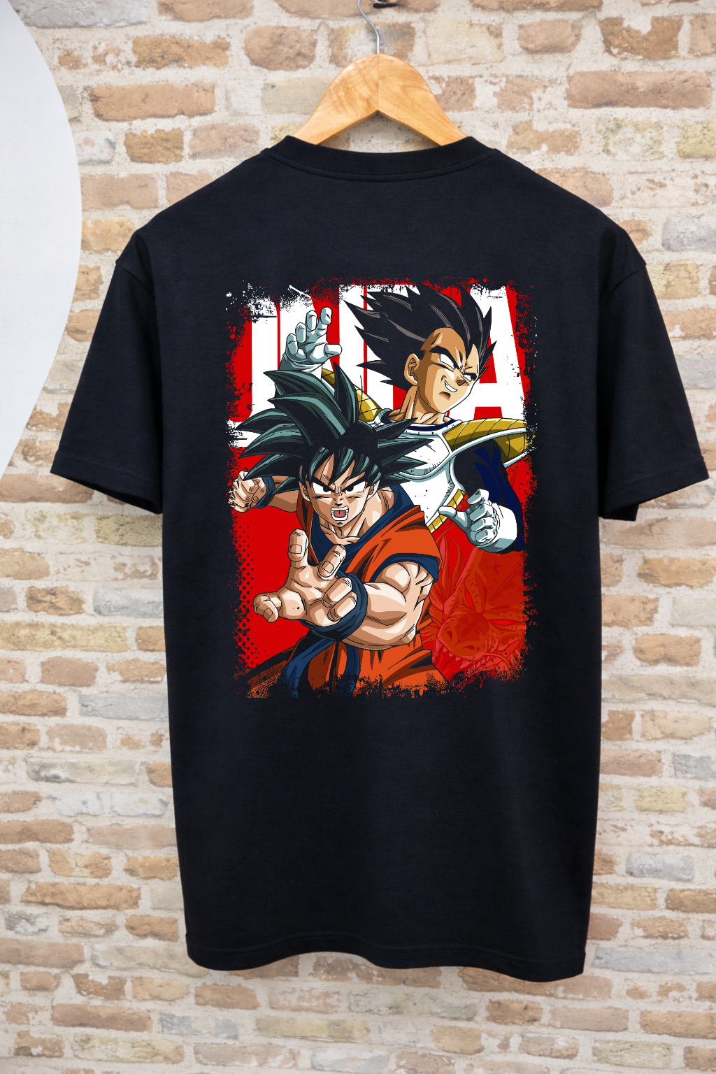 Camiseta Goku y Vegeta Rivales Dragon Ball