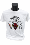 Camiseta Hellfire Club Stranger Things Blanca