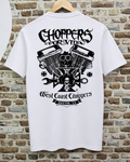Camiseta West Coast Choppers - Choppers Por Vida Trasera (Blanca)