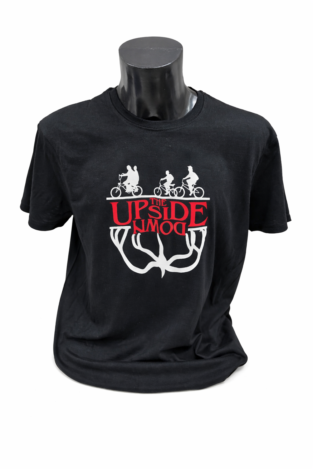 Camiseta Stranger Things Arriba es Abajo Negra